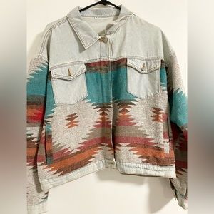 Western Boho Jean Jacket